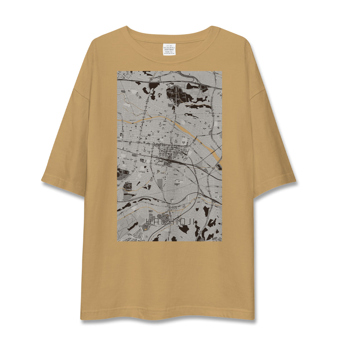 【八王子(東京都)】地図柄ビッグシルエットTシャツ