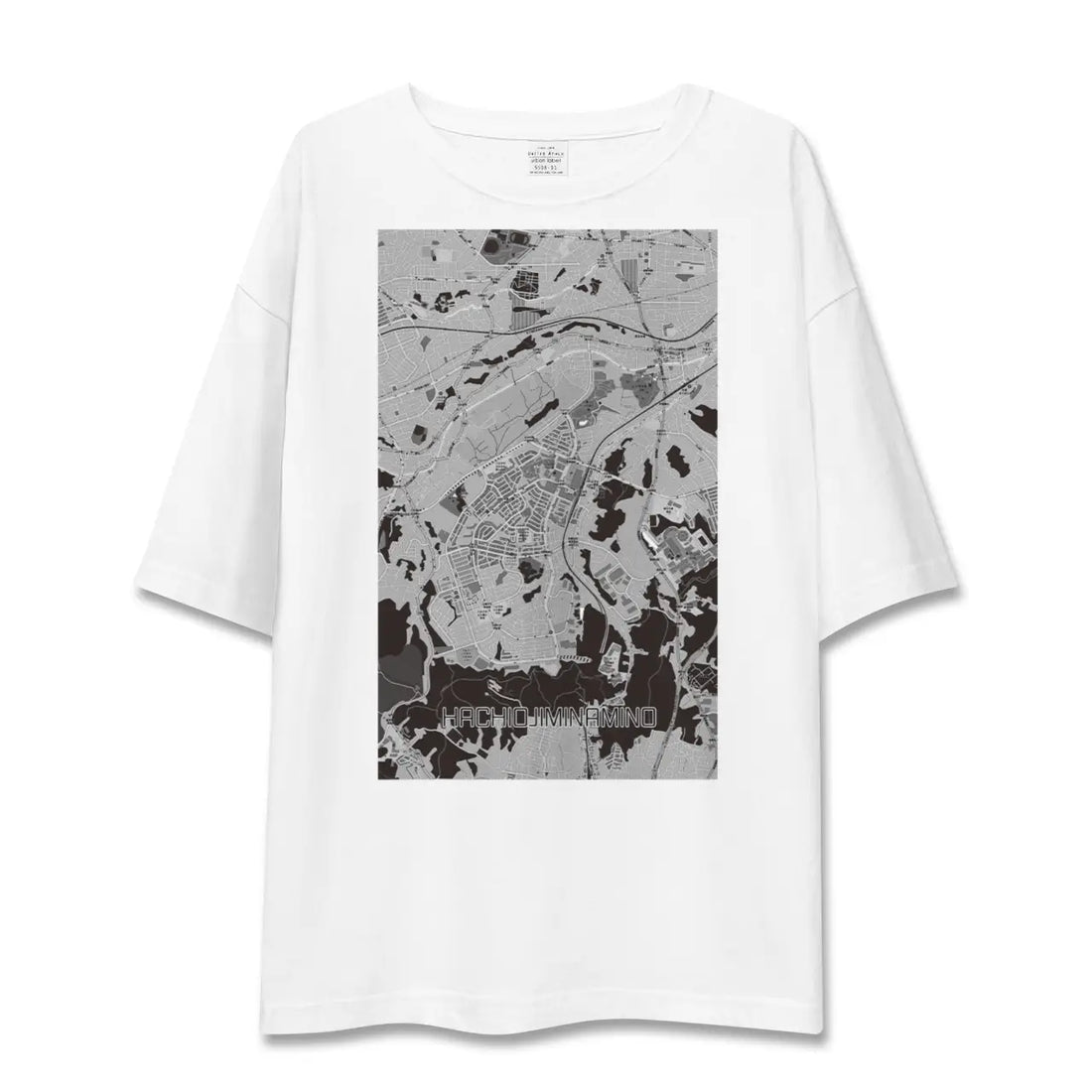 【八王子みなみ野(東京都)】地図柄ビッグシルエットTシャツ