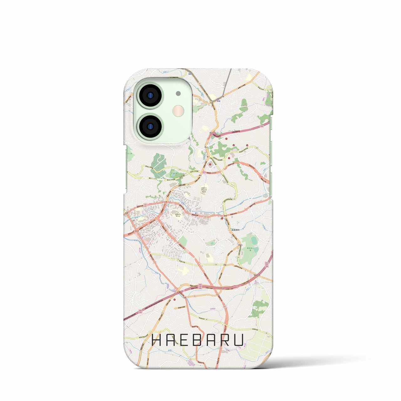 【南風原】地図柄iPhoneケース（バックカバータイプ・ナチュラル）iPhone 12 mini 用