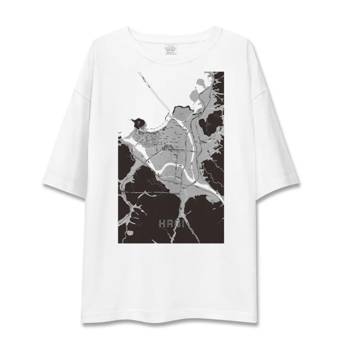 【萩2(山口県)】地図柄ビッグシルエットTシャツ