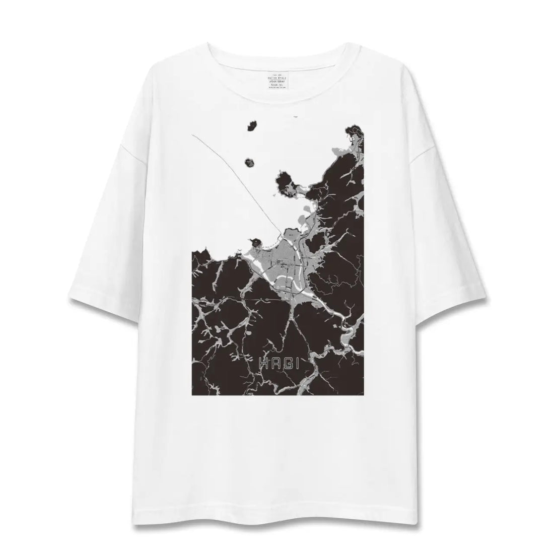 【萩(山口県)】地図柄ビッグシルエットTシャツ