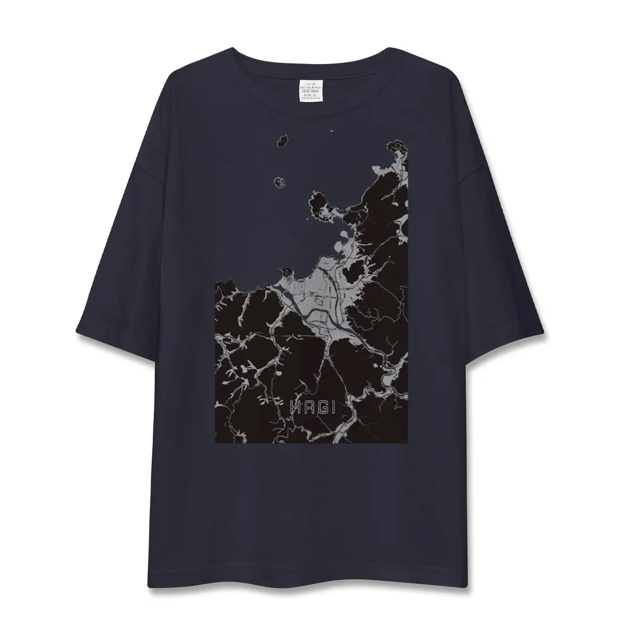 【萩（山口県）】地図柄ビッグシルエットTシャツ