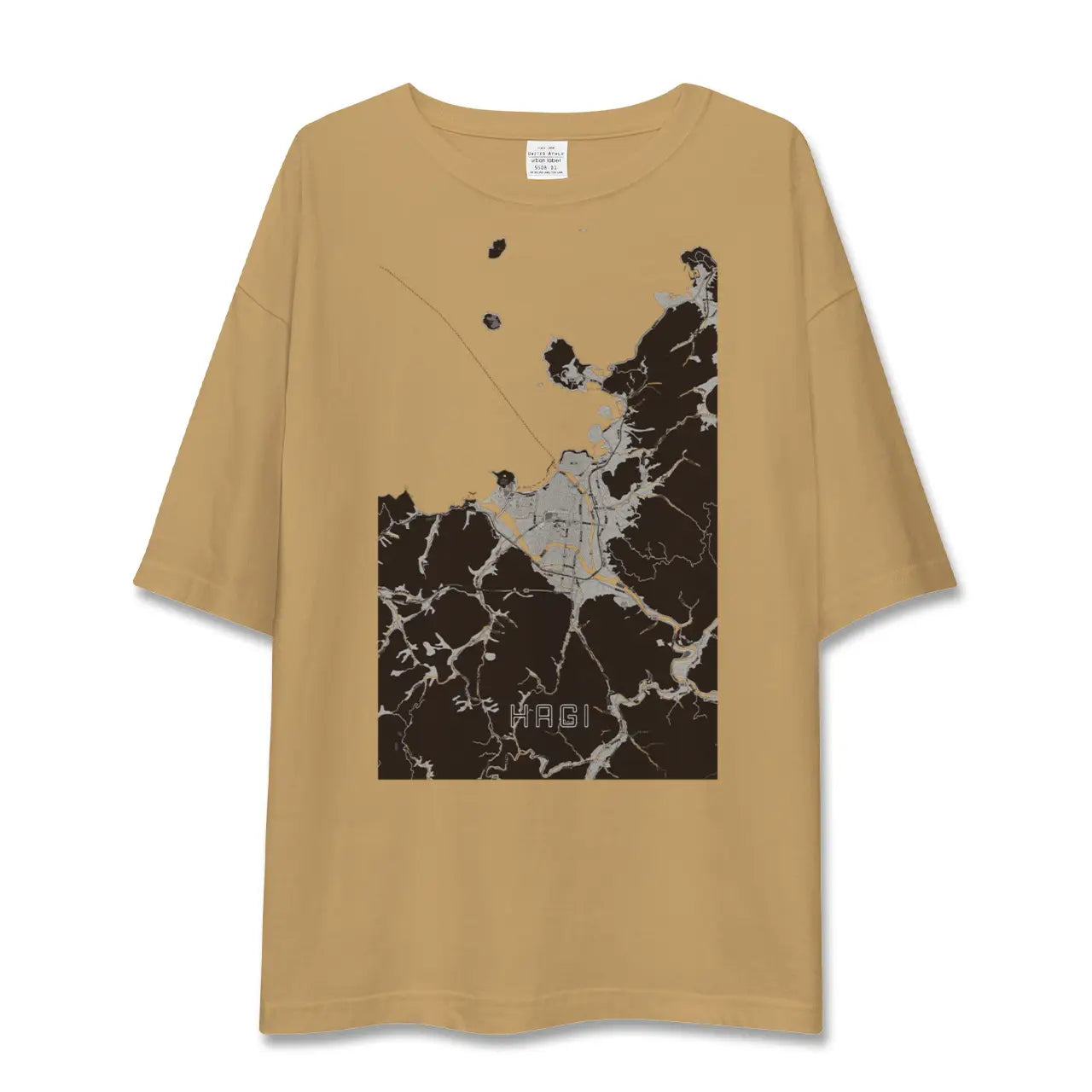 【萩（山口県）】地図柄ビッグシルエットTシャツ