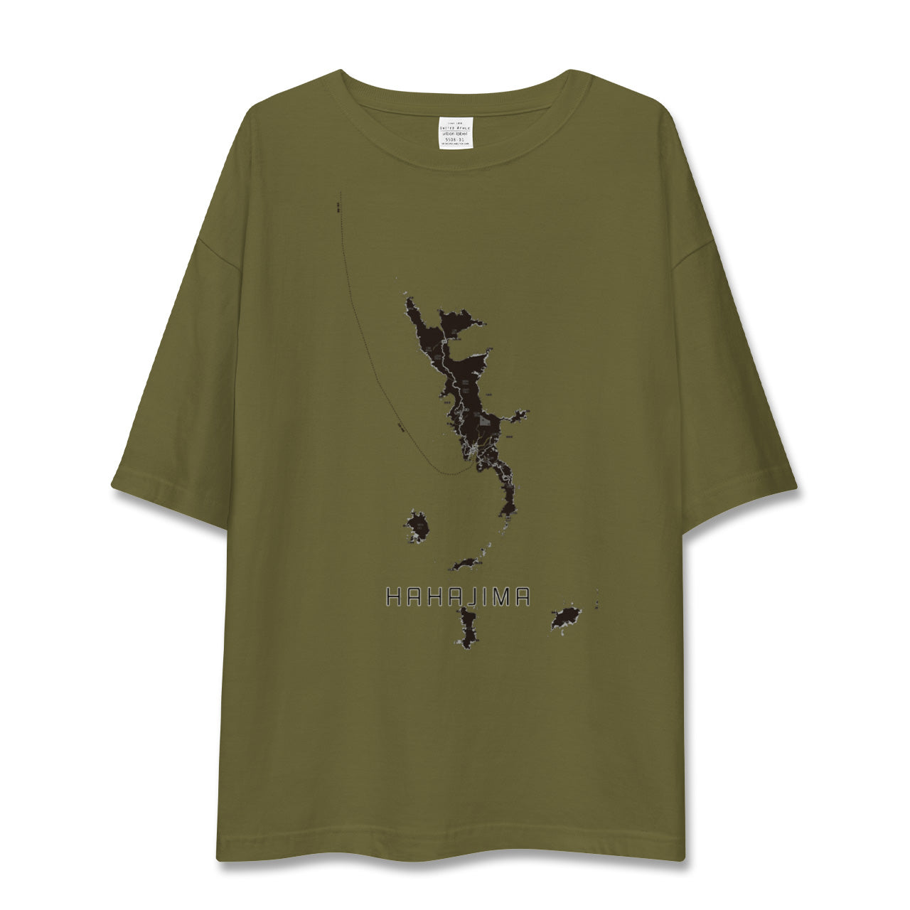 【母島（東京都）】地図柄ビッグシルエットTシャツ