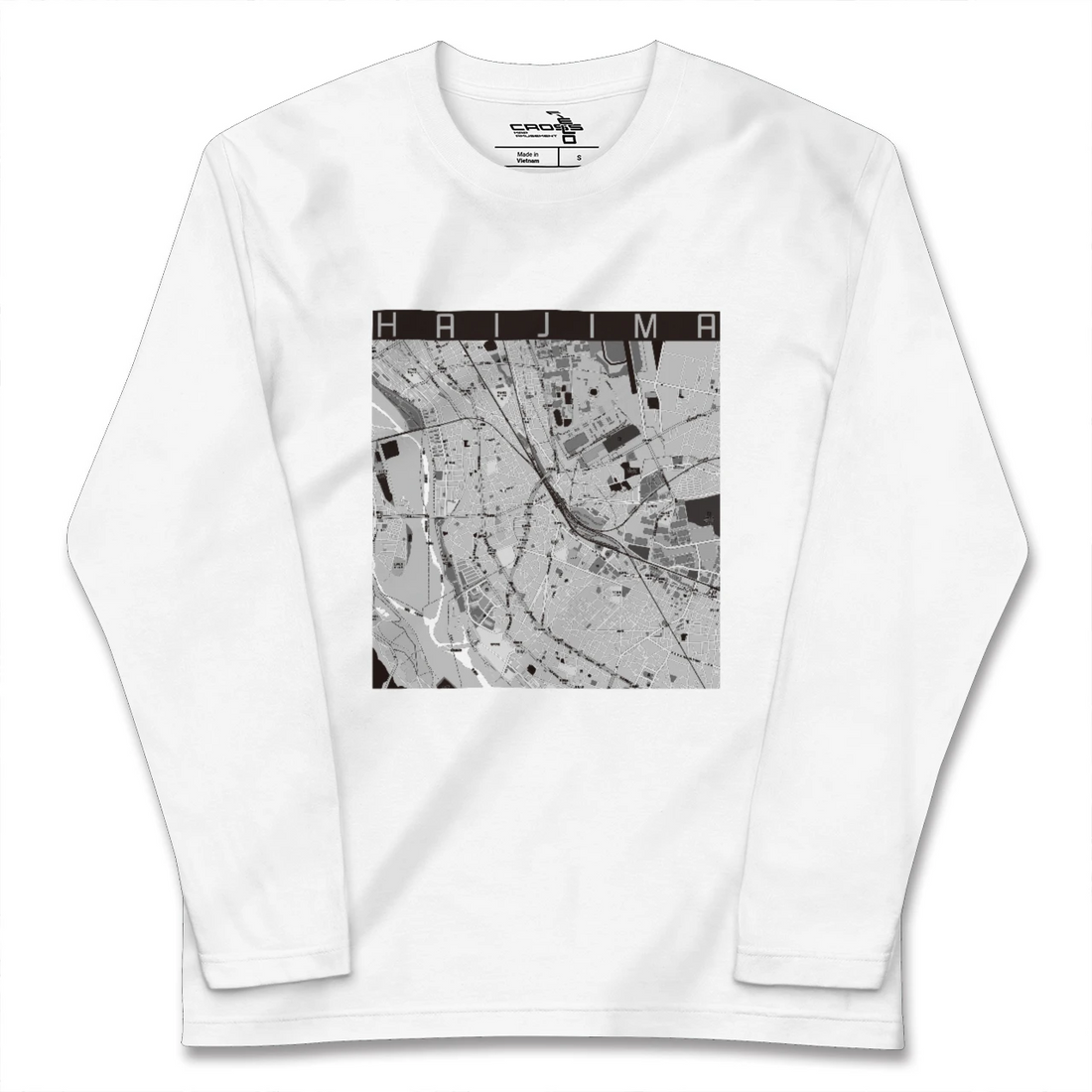 【拝島(東京都)】地図柄ロングスリーブTシャツ