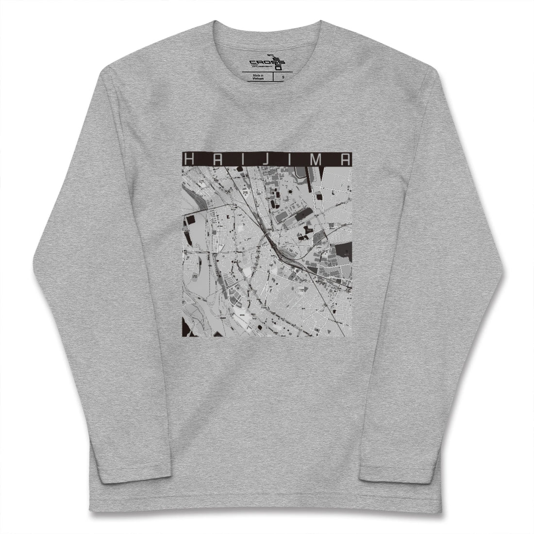 【拝島(東京都)】地図柄ロングスリーブTシャツ