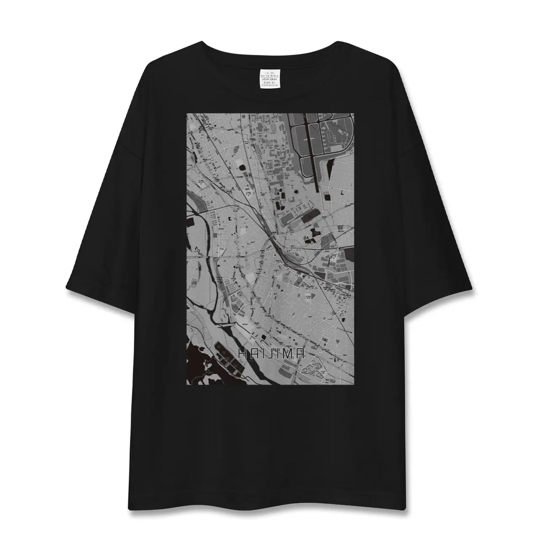 【拝島（東京都）】地図柄ビッグシルエットTシャツ