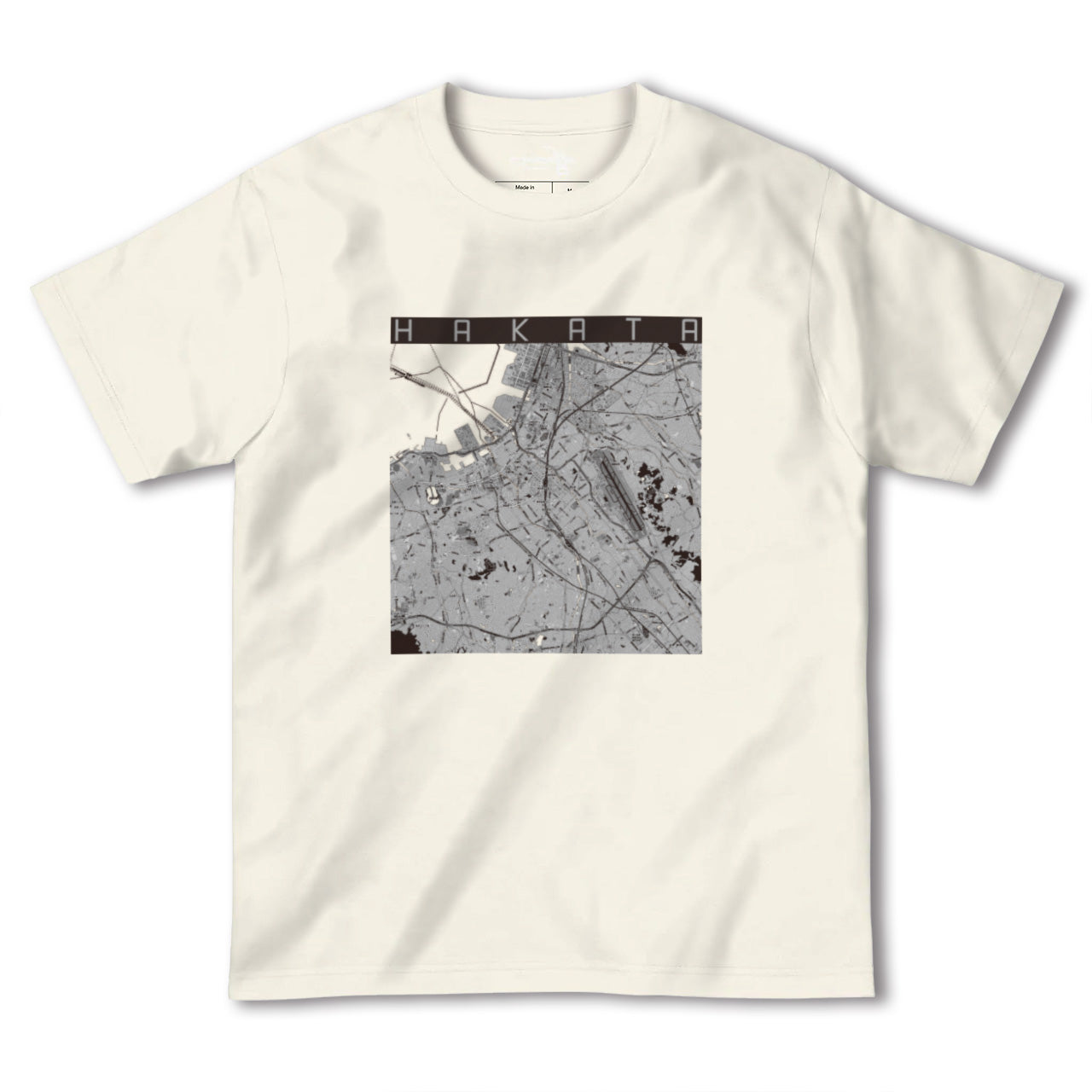【博多（福岡県）】地図柄ヘビーウェイトTシャツ