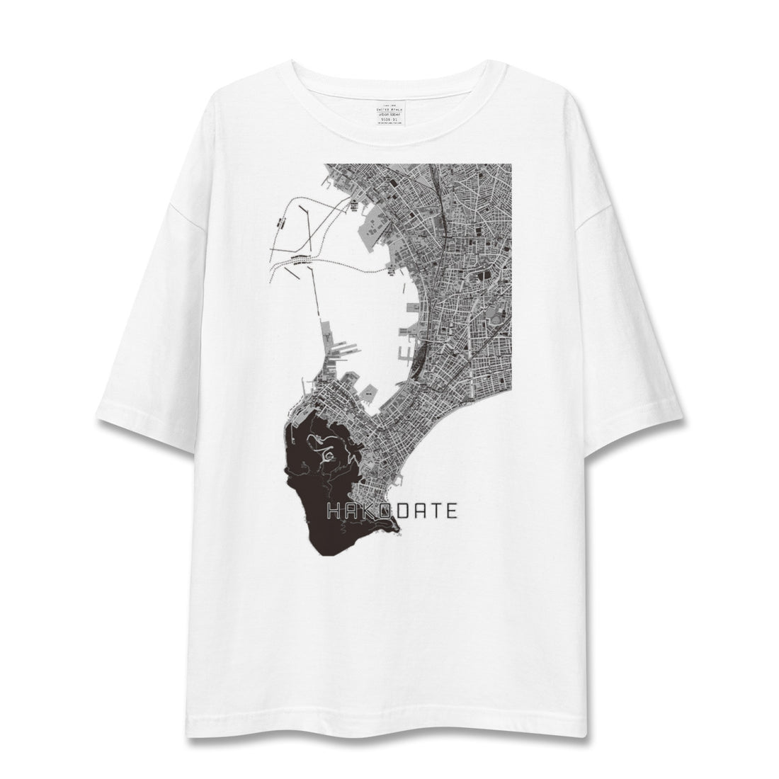 【函館(北海道)】地図柄ビッグシルエットTシャツ