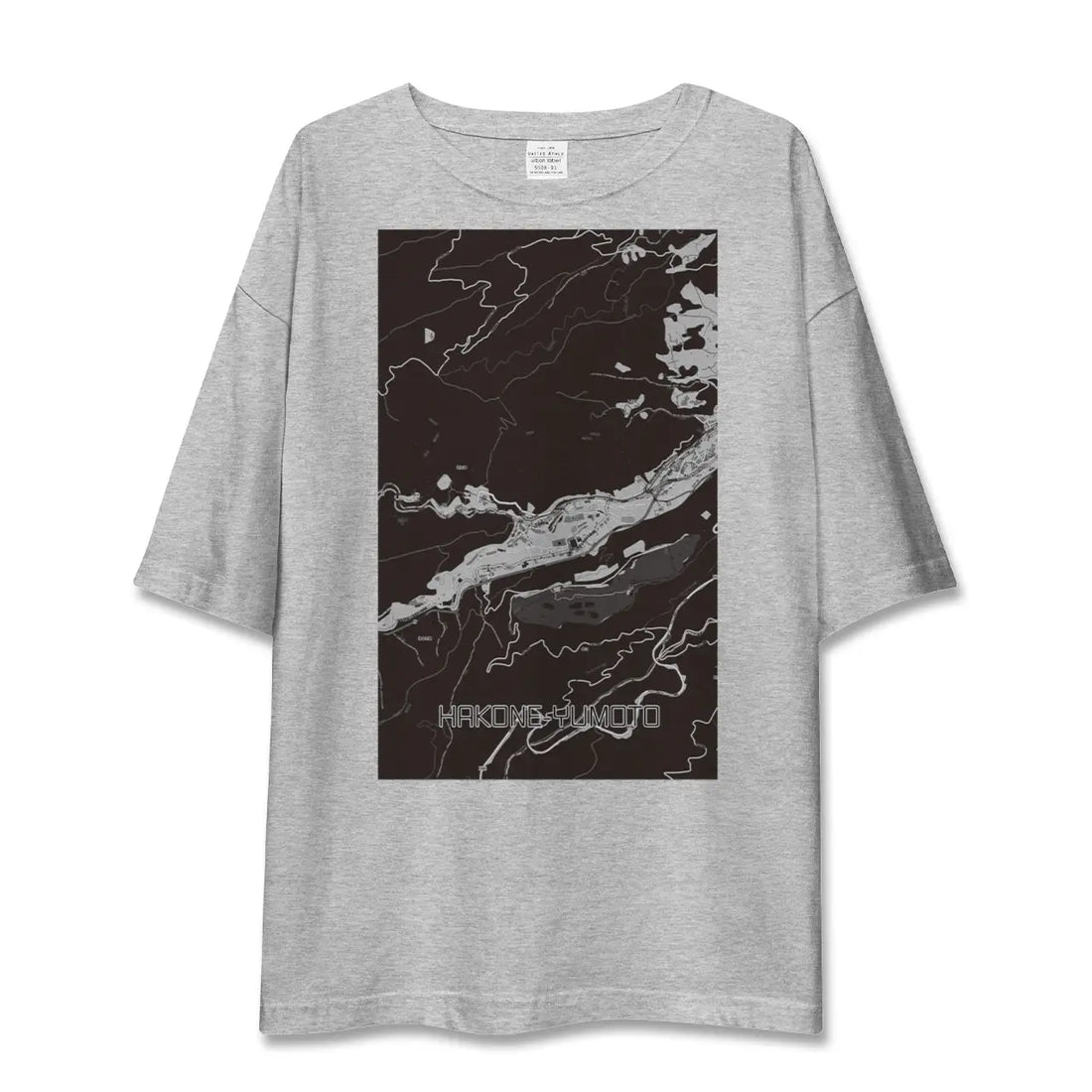 【箱根湯本（神奈川県）】地図柄ビッグシルエットTシャツ