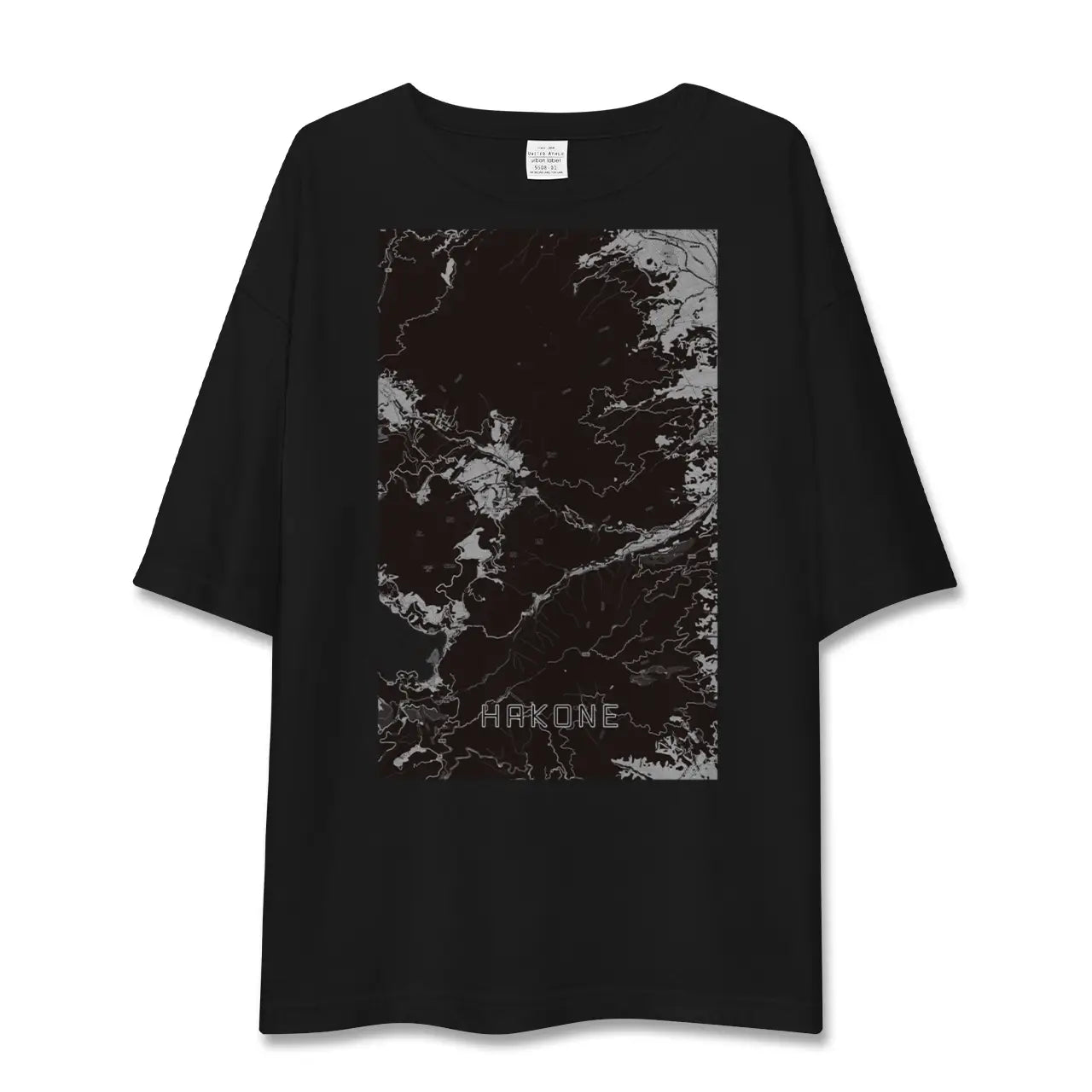 【箱根（神奈川県）】地図柄ビッグシルエットTシャツ