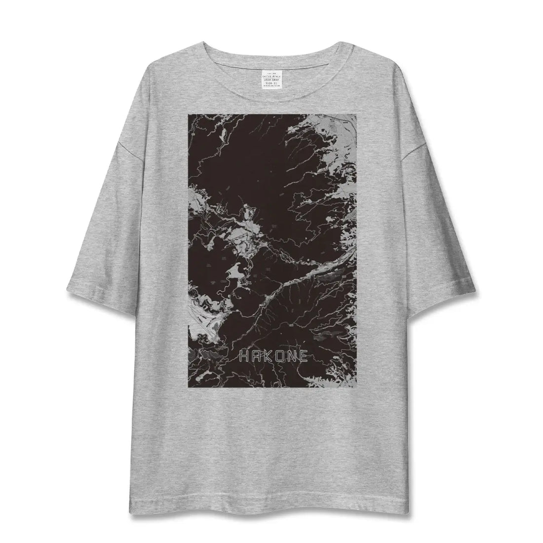 【箱根（神奈川県）】地図柄ビッグシルエットTシャツ