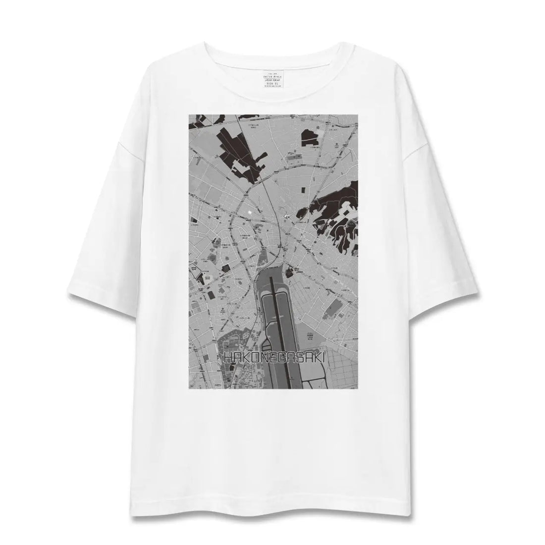 【箱根ケ崎(東京都)】地図柄ビッグシルエットTシャツ