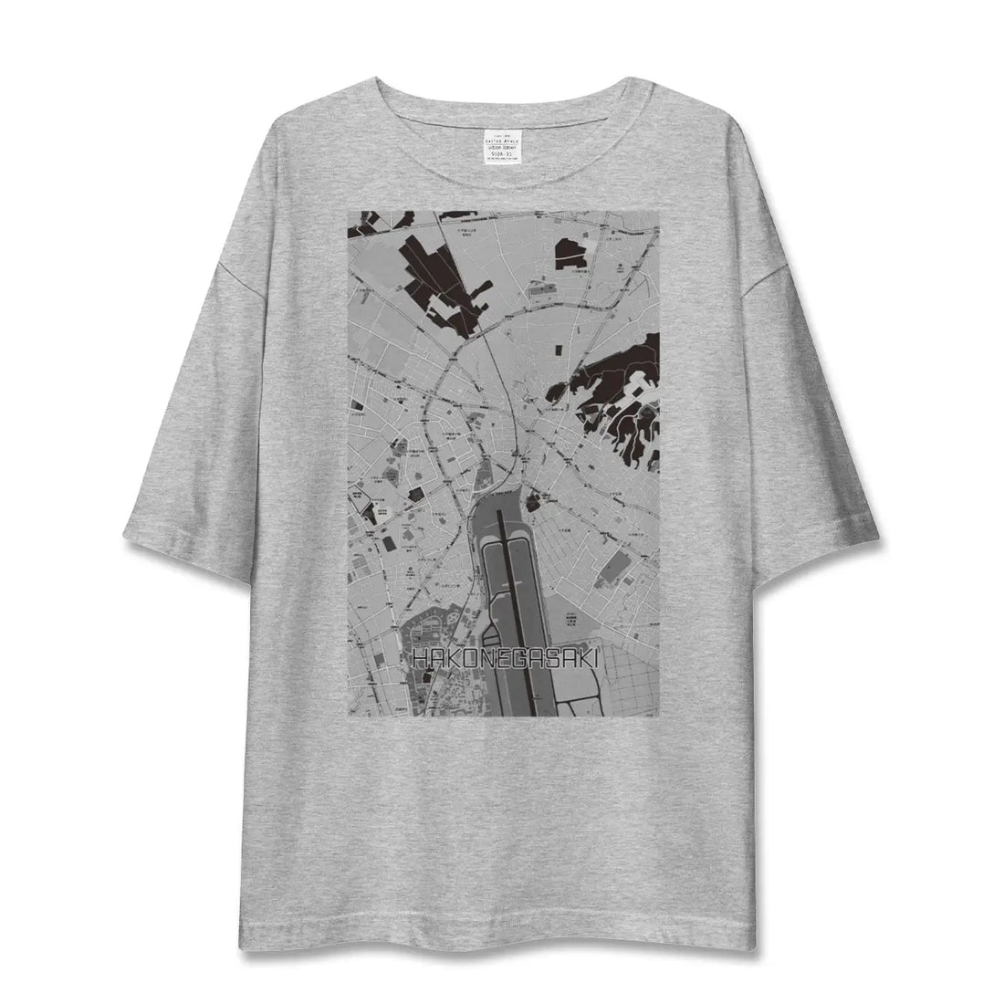 【箱根ケ崎（東京都）】地図柄ビッグシルエットTシャツ