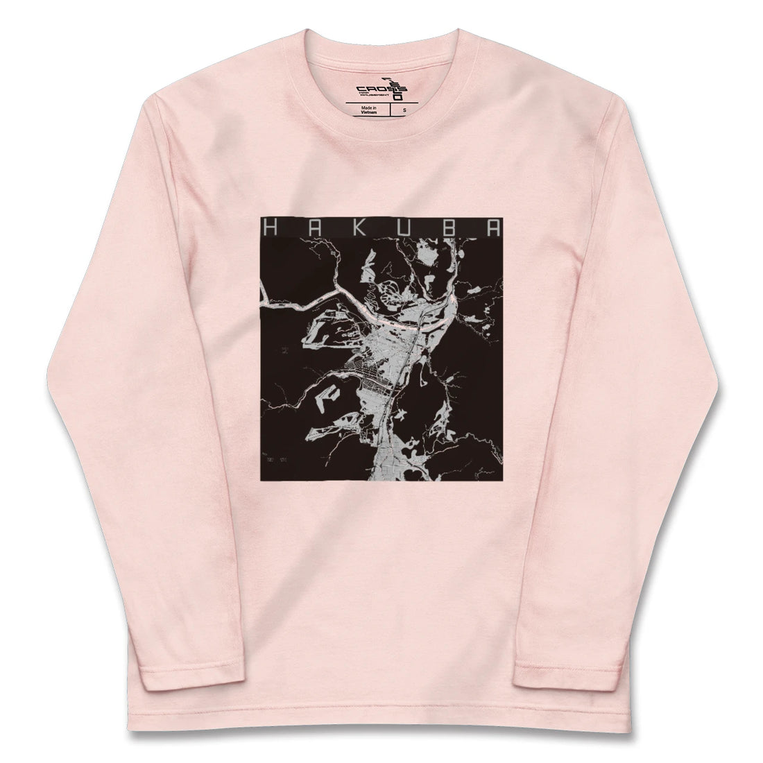 【白馬(長野県)】地図柄ロングスリーブTシャツ