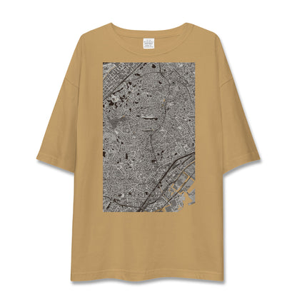【白楽（神奈川県）】地図柄ビッグシルエットTシャツ