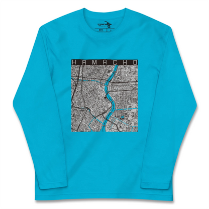 【浜町（東京都）】地図柄ロングスリーブTシャツ