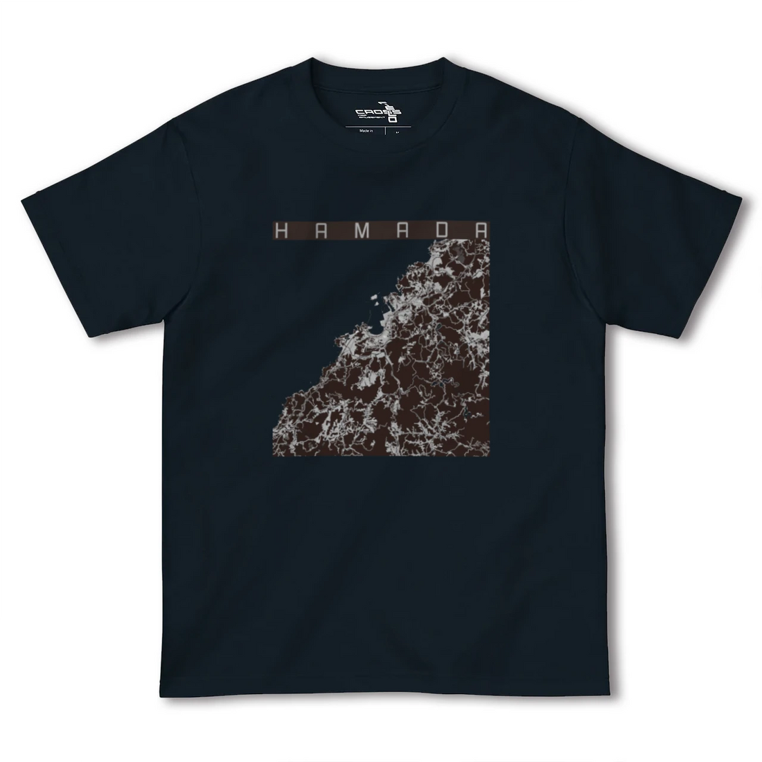 【浜田（島根県）】地図柄ヘビーウェイトTシャツ