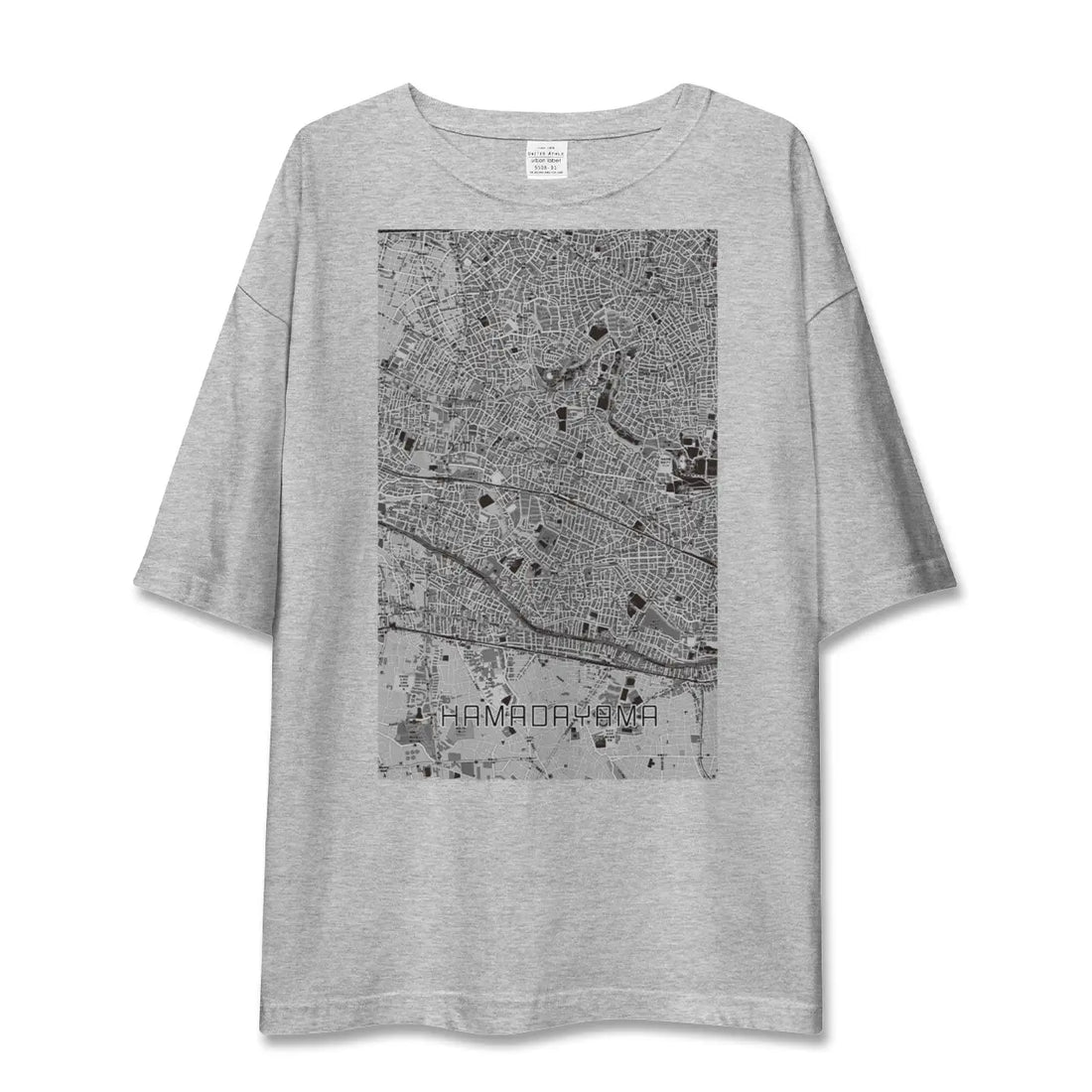 【浜田山（東京都）】地図柄ビッグシルエットTシャツ