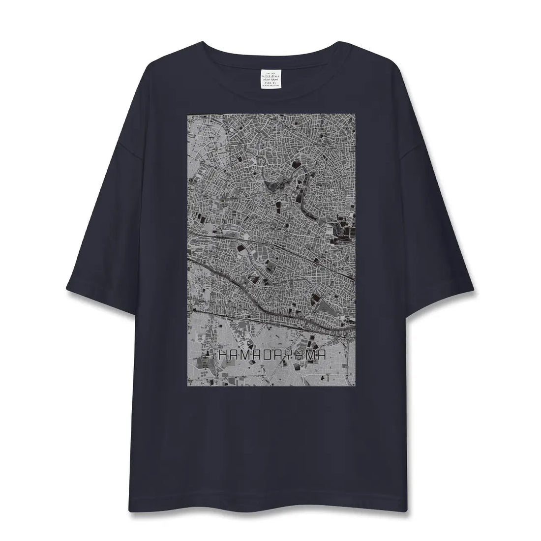 【浜田山（東京都）】地図柄ビッグシルエットTシャツ