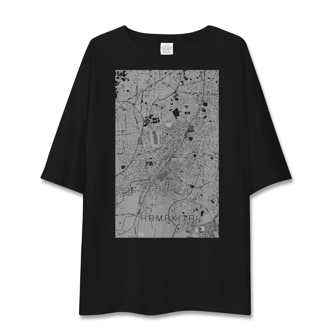 【浜北（静岡県）】地図柄ビッグシルエットTシャツ