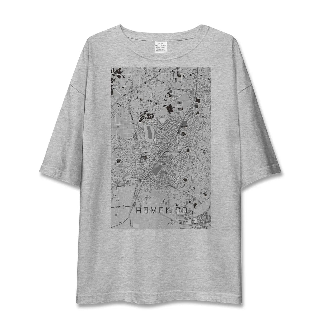 【浜北（静岡県）】地図柄ビッグシルエットTシャツ