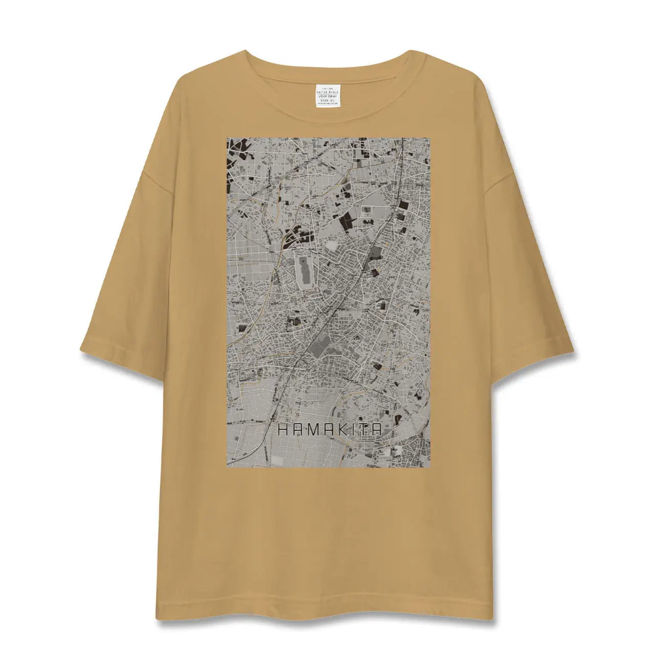 【浜北（静岡県）】地図柄ビッグシルエットTシャツ
