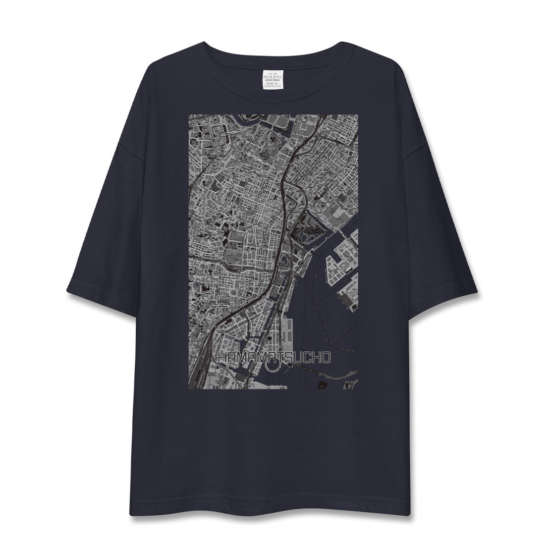 【浜松町（東京都）】地図柄ビッグシルエットTシャツ