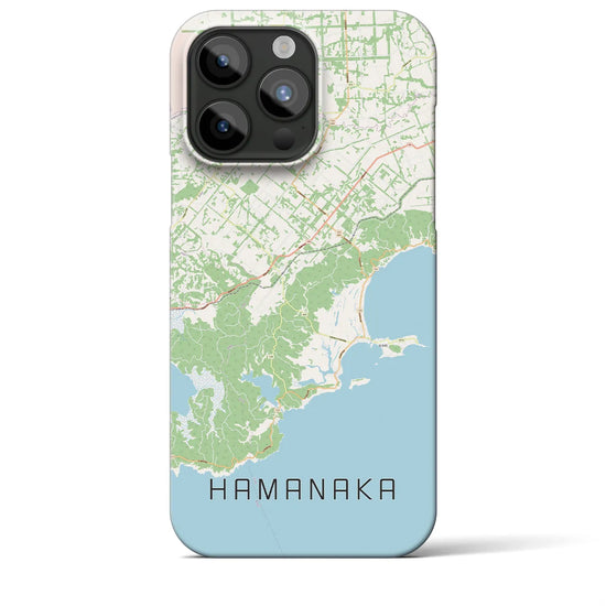 【浜中】地図柄iPhoneケース（バックカバータイプ・ナチュラル）iPhone 15 Pro Max 用