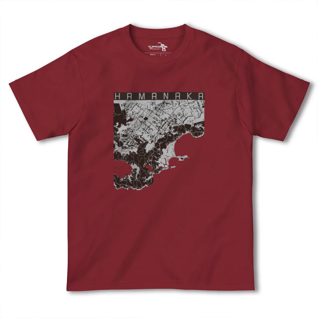 【浜中（北海道）】地図柄ヘビーウェイトTシャツ