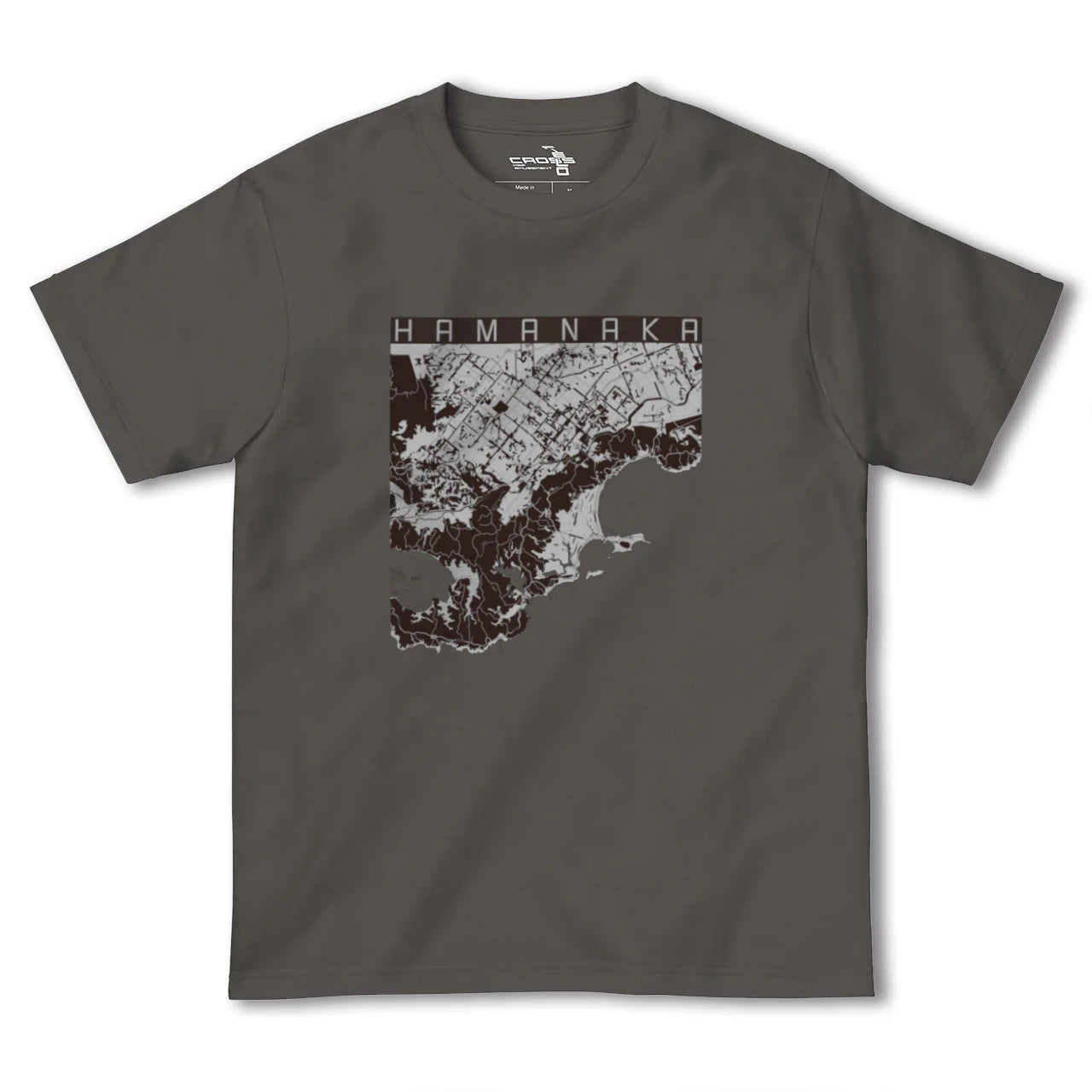 【浜中（北海道）】地図柄ヘビーウェイトTシャツ