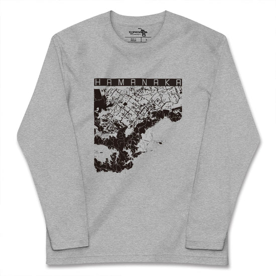 【浜中（北海道）】地図柄ロングスリーブTシャツ