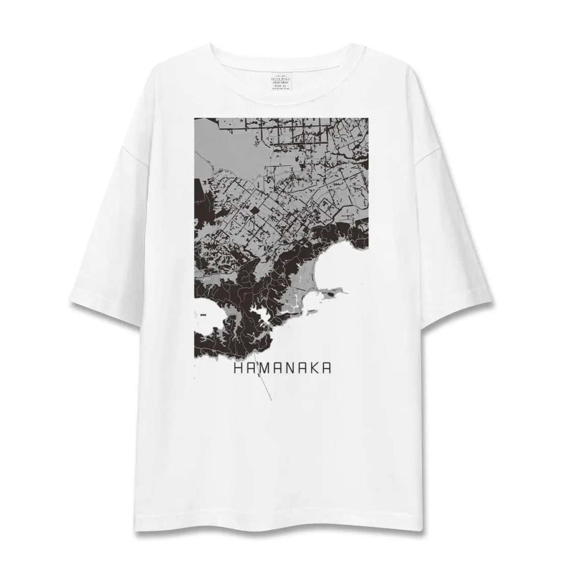 【浜中(北海道)】地図柄ビッグシルエットTシャツ