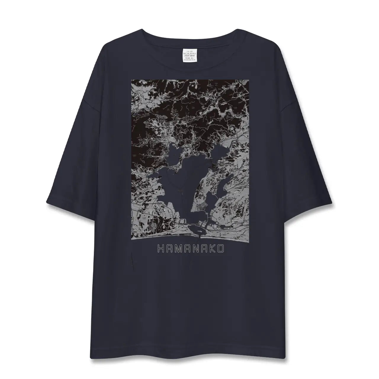 【浜名湖（静岡県）】地図柄ビッグシルエットTシャツ