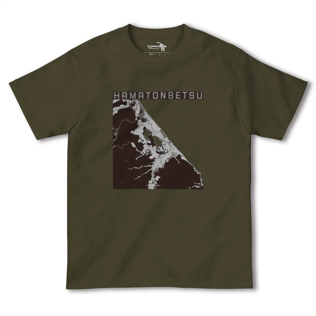 【浜頓別(北海道)】地図柄ヘビーウェイトTシャツ