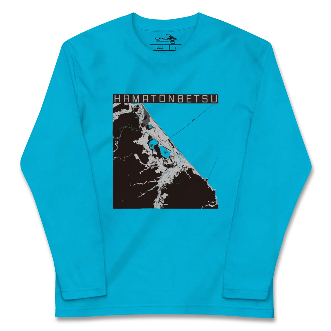 【浜頓別(北海道)】地図柄ロングスリーブTシャツ