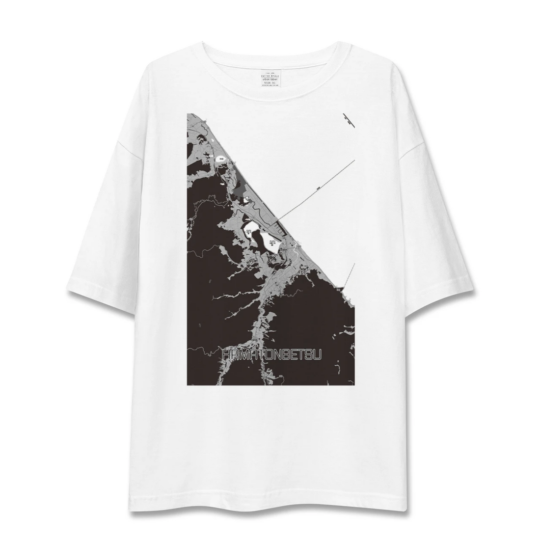 【浜頓別(北海道)】地図柄ビッグシルエットTシャツ