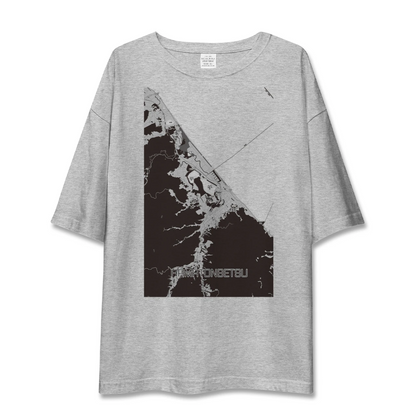 【浜頓別（北海道）】地図柄ビッグシルエットTシャツ