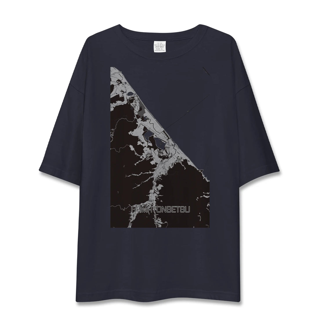 【浜頓別(北海道)】地図柄ビッグシルエットTシャツ