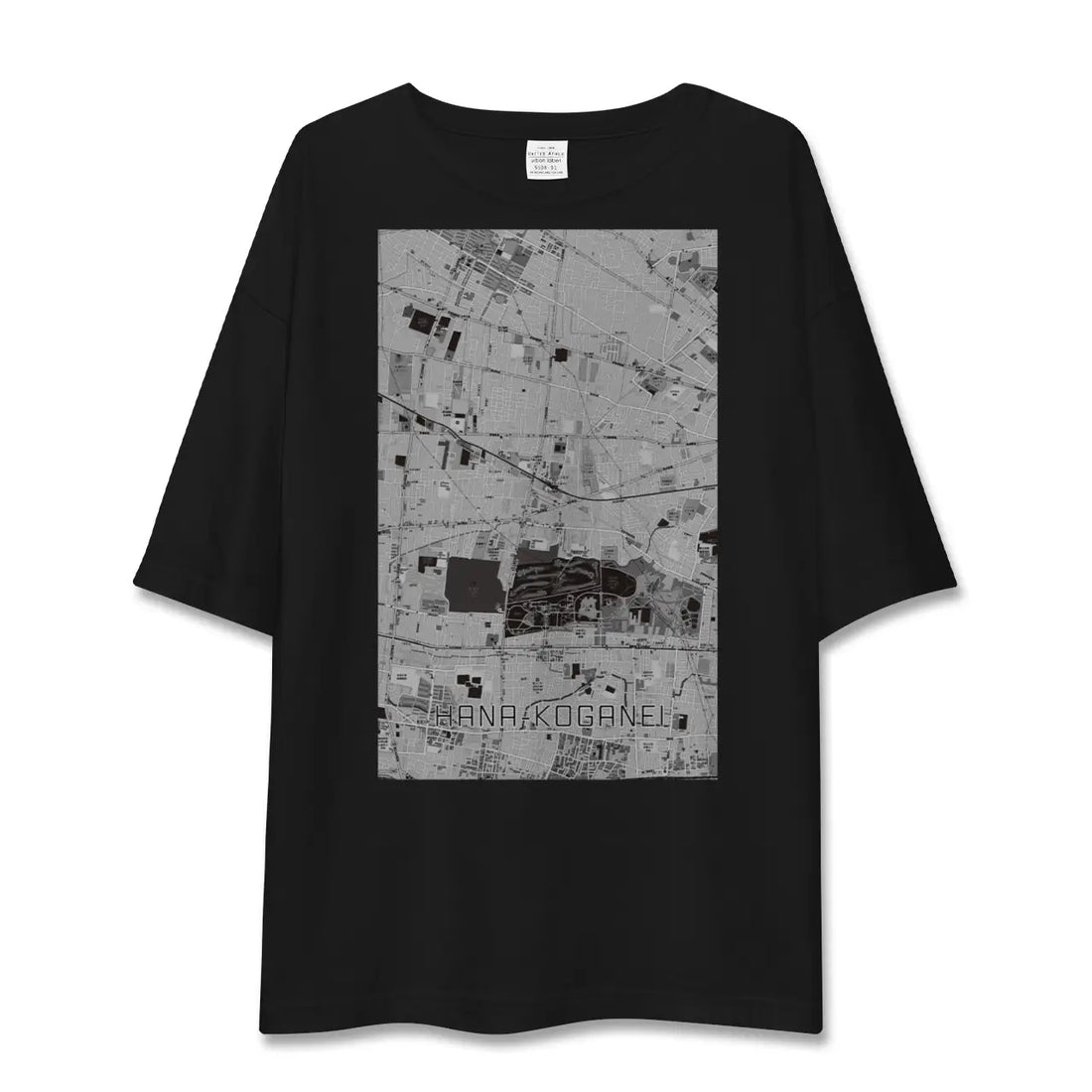 【花小金井（東京都）】地図柄ビッグシルエットTシャツ