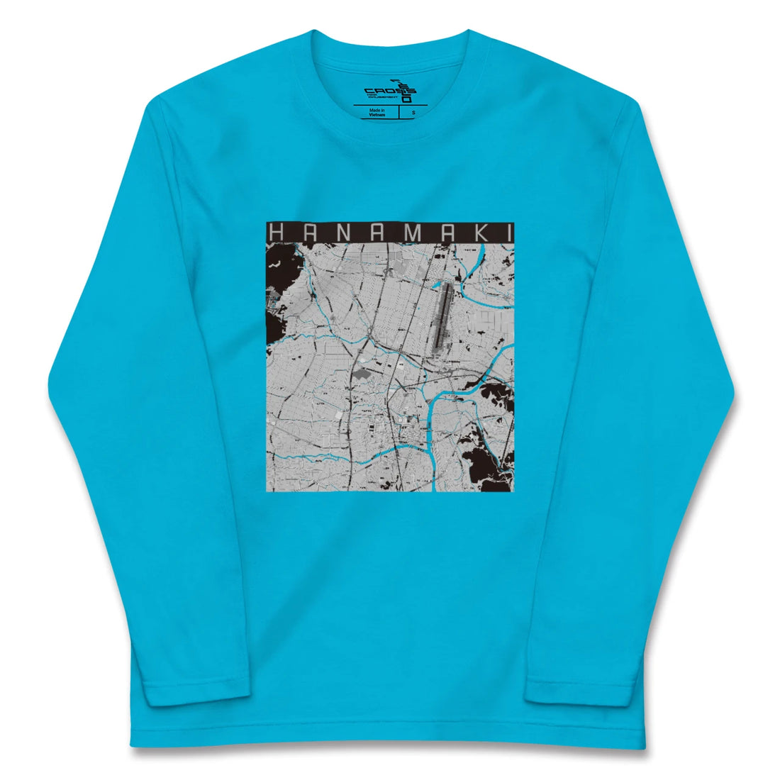 【花巻(岩手県)】地図柄ロングスリーブTシャツ