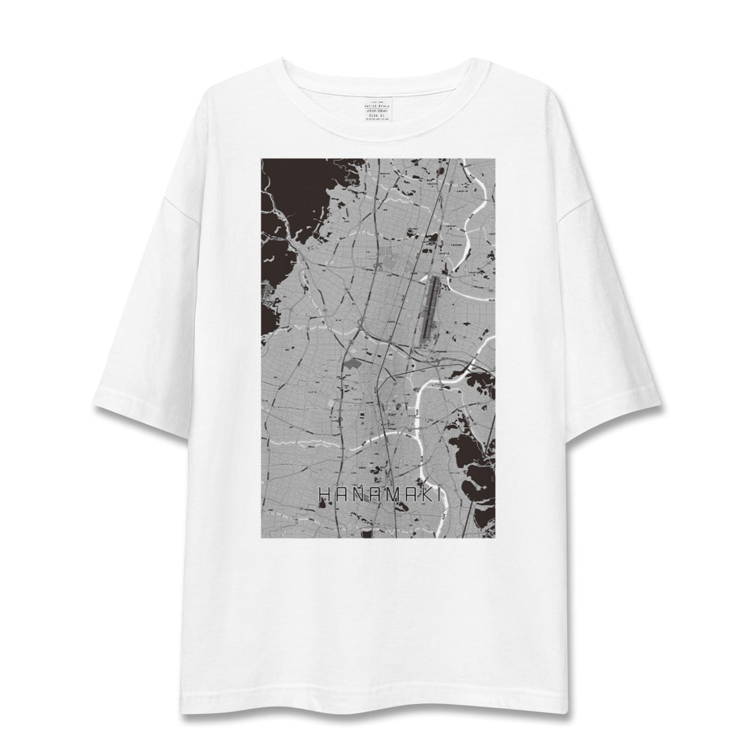 【花巻(岩手県)】地図柄ビッグシルエットTシャツ