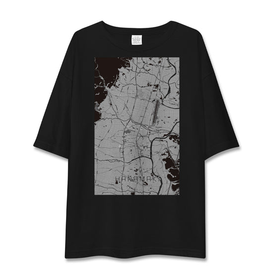 【花巻（岩手県）】地図柄ビッグシルエットTシャツ