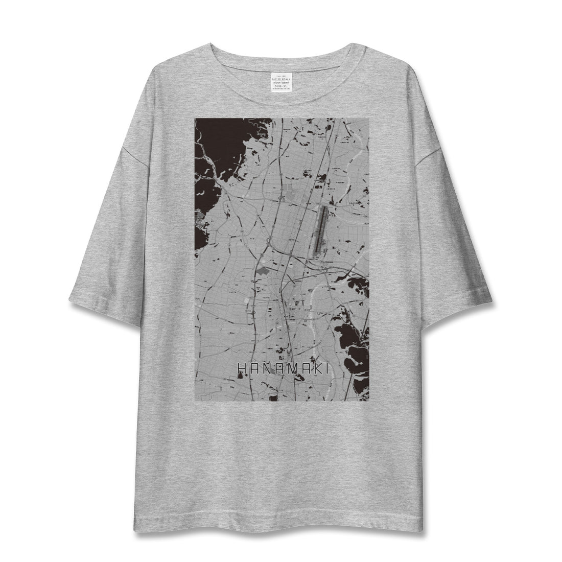【花巻（岩手県）】地図柄ビッグシルエットTシャツ