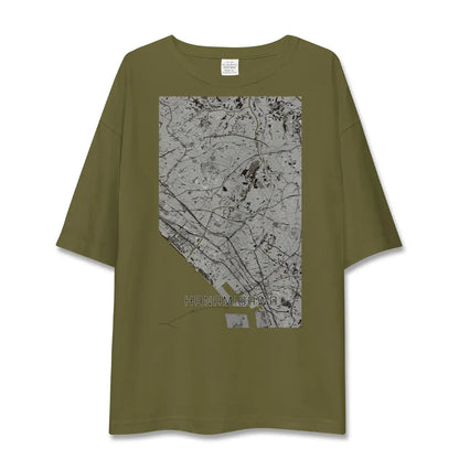 【花見川（千葉県）】地図柄ビッグシルエットTシャツ