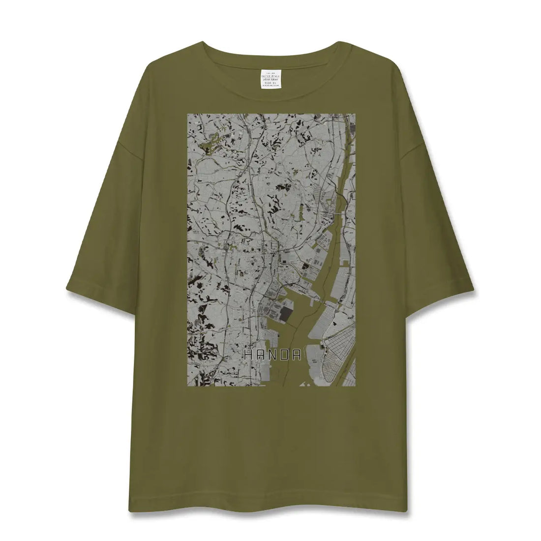 【半田(愛知県)】地図柄ビッグシルエットTシャツ