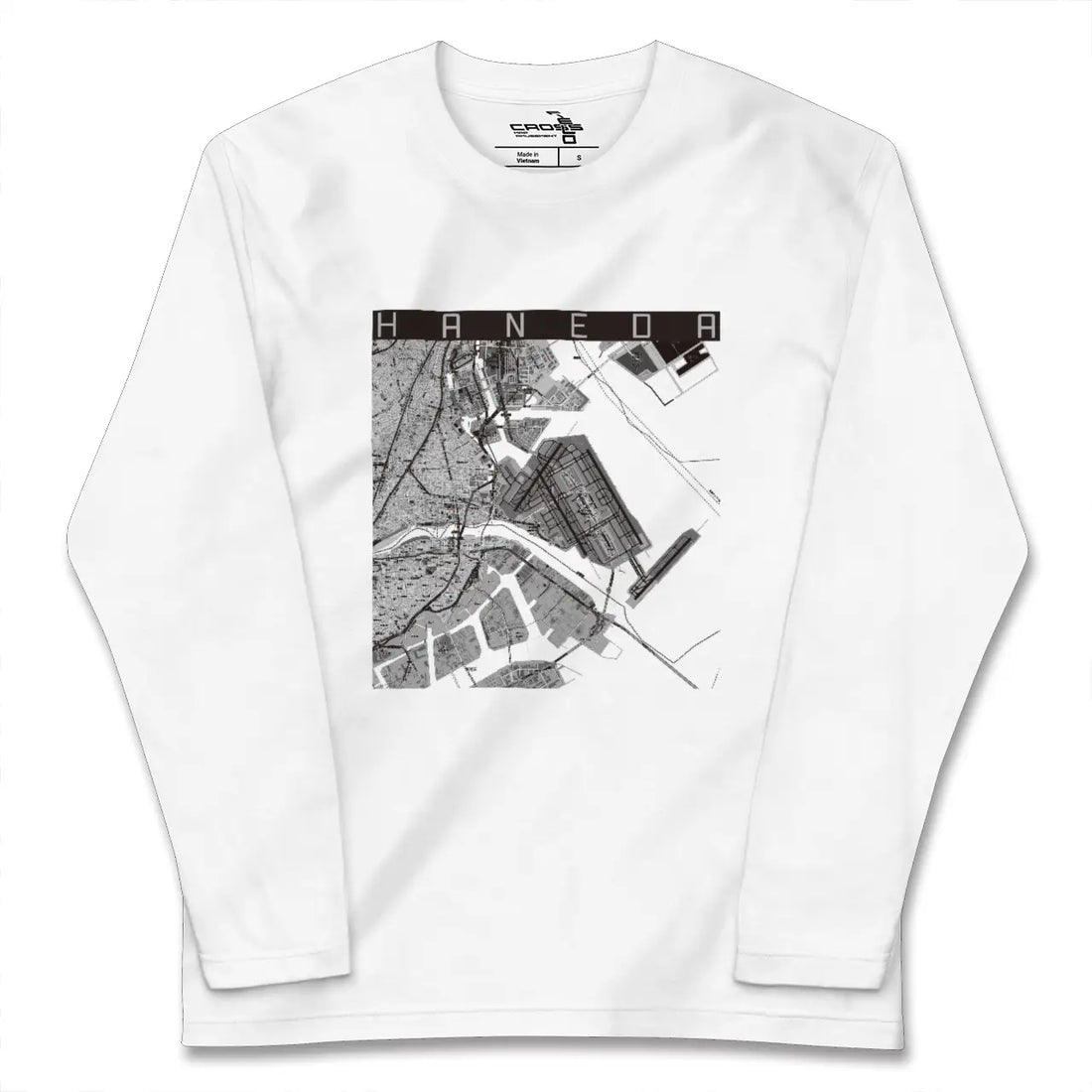 【羽田(東京都)】地図柄ロングスリーブTシャツ