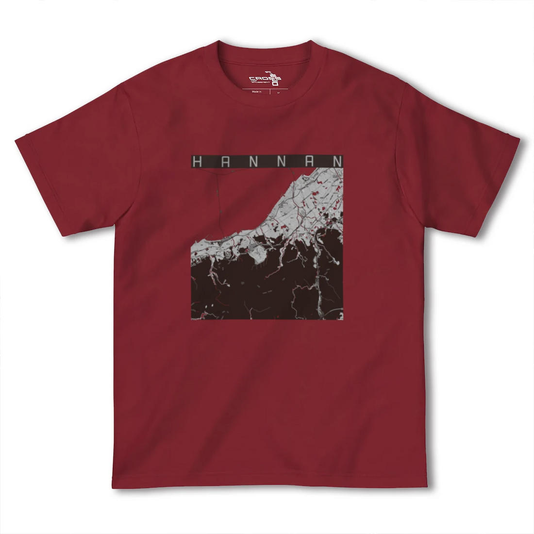 【阪南(大阪府)】地図柄ヘビーウェイトTシャツ