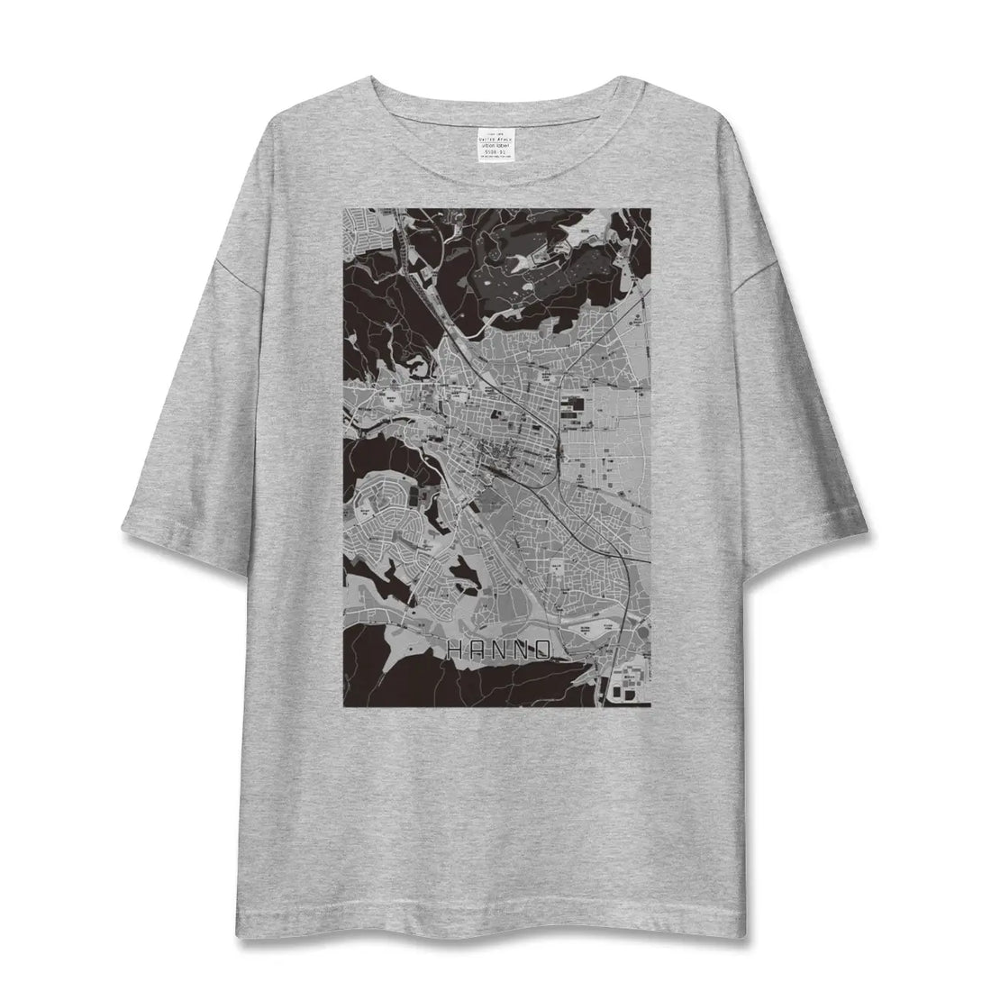 【飯能(埼玉県)】地図柄ビッグシルエットTシャツ