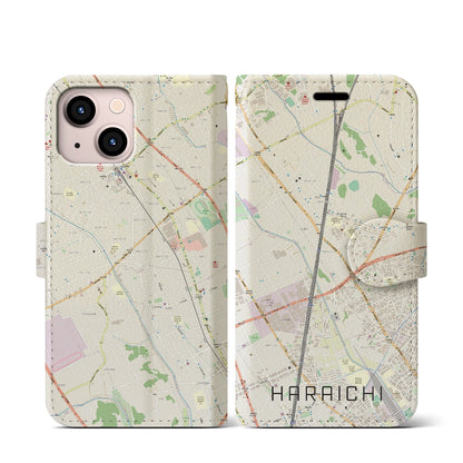 【原市（埼玉県）】地図柄iPhoneケース（手帳タイプ）ナチュラル・iPhone 13 mini 用